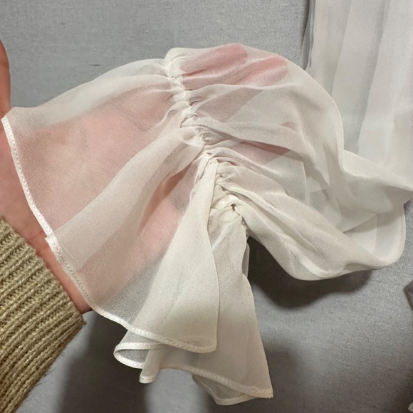 NWOT Angelance Silk Chiffon Mini Dress with gift box - size M - Picture 4 of 7